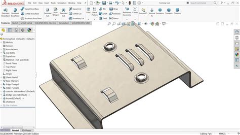 solidworks sheet metal emboss|solidworks sheet metal forming tool.